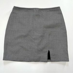F21 Houndstooth Mini Skirt